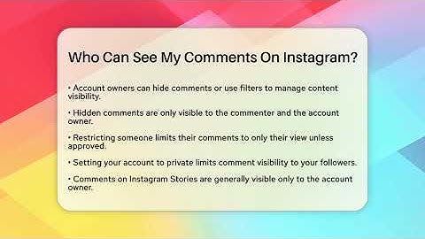 Who Can See My Comments On Instagram? - Everyday-Networking