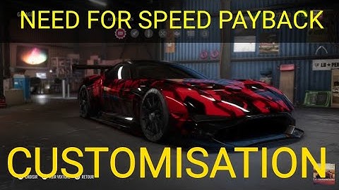 CUSTOMISATION ASTON MARTIN VULCAN (NFS PAYBACK)