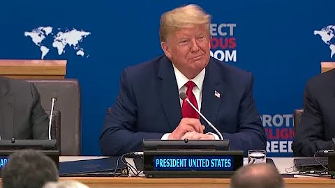 Watch live: Trump hosts religious freedom event at the United Nations