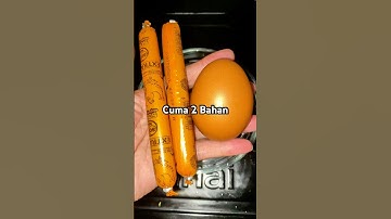 Cemilan dari sosis telur #resepmasakan #cemilan #sosis #shortvideo