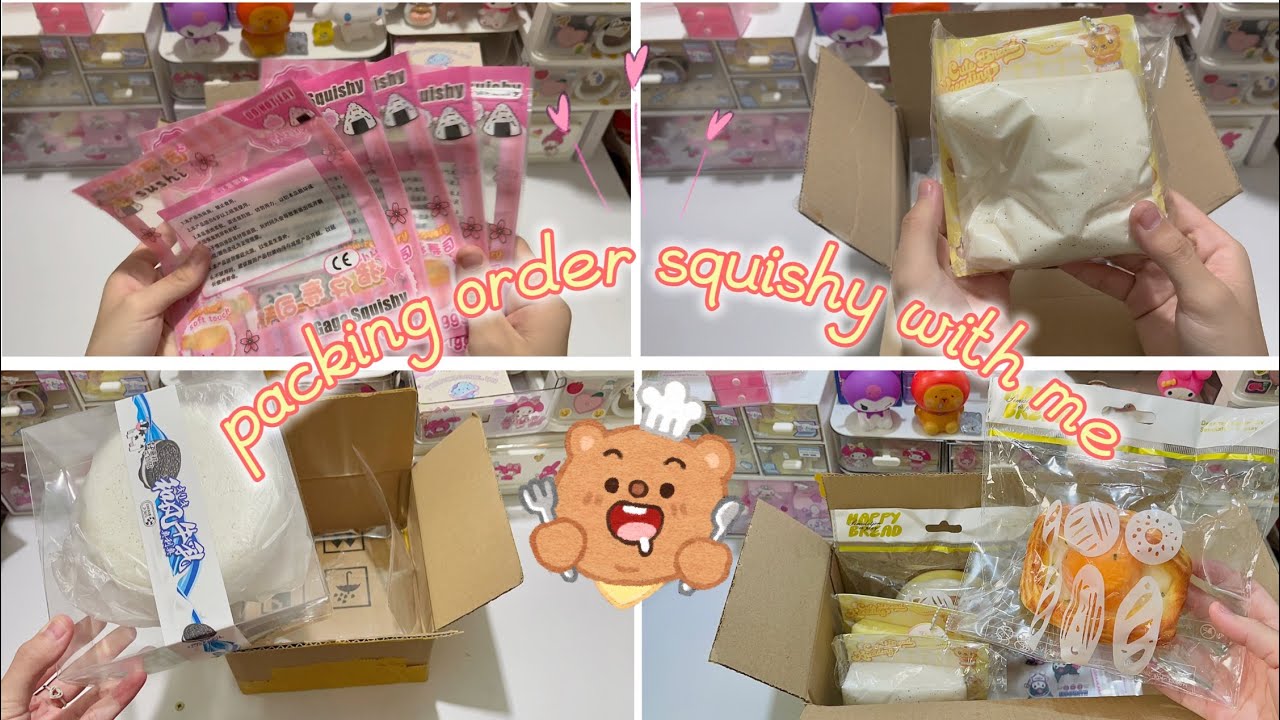 📦Gói bưu phẩm Squishy cho khách cùng mình~Squishy trong đợt hàng mớii💕