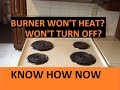 Electric Stove Burner Not Working - Troubleshoot it!