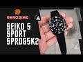 Unboxing Seiko 5 Sports black dial silicone strap SRPD65K2