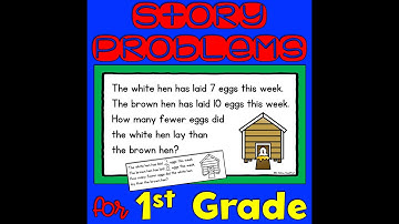 1st Grade Numberless Story Problems