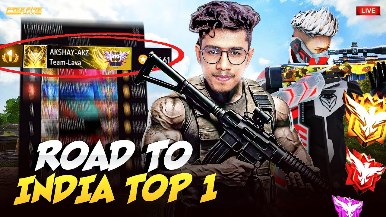 Free Fire Live - GrandMaster Rank Pushing To Top 1 - YouTube