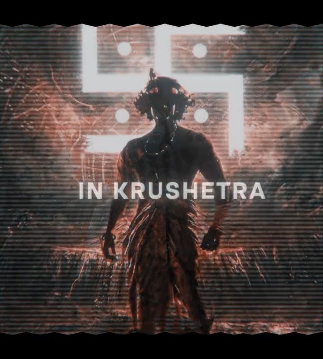 Shree Krishna in Kurukshetra 💀#shrikrishna #krishna #viral #edit