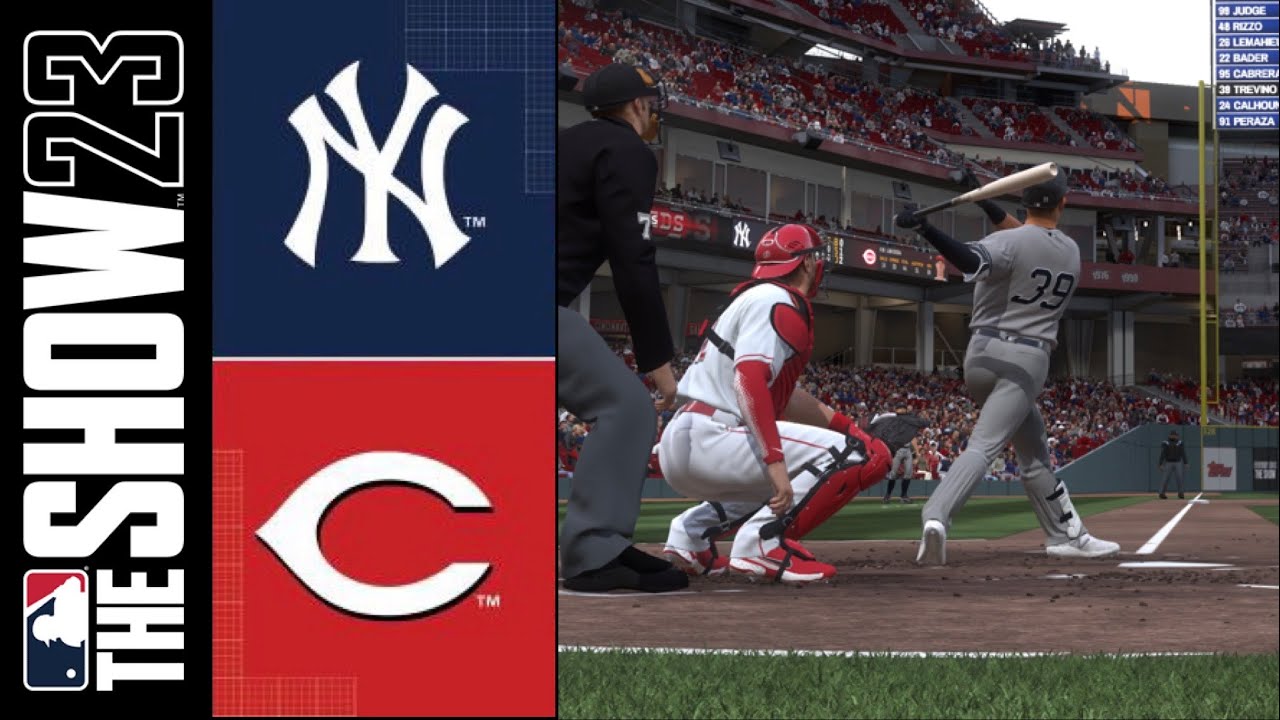 Yankees vs. Reds Game 47 MLB The Show 23 YouTube