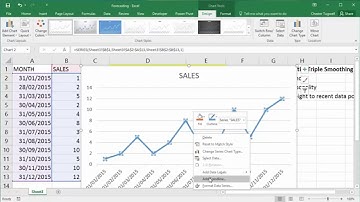FORECAST.LINEAR & FORECAST.ETS Functions in Excel 2016