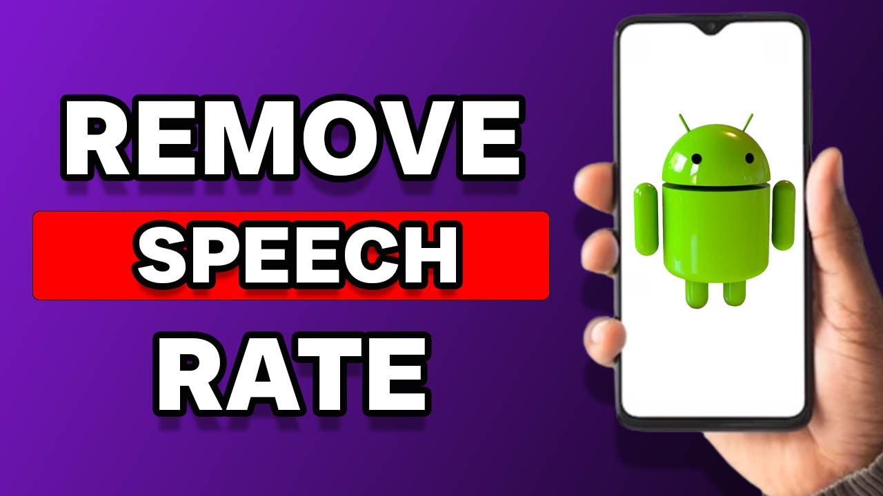 How To Remove Speech Rate In Android YouTube