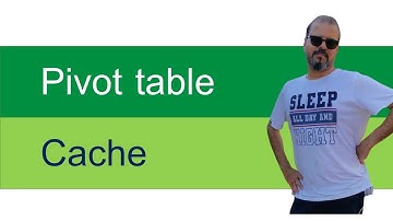 Quick Tip: Pivot Cache for better performance