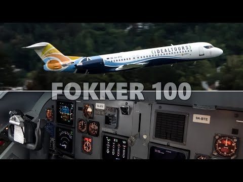 COCKPIT TOUR & WING WAVE - FOKKER 100