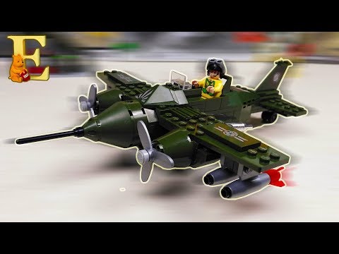 Военный самолет игрушка Военные игрушки Обзор военного Лего Brick