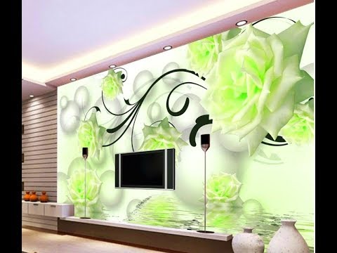 Tren Wallpaper  Ruang  TV Motif  Bunga Bikin Betah Di Rumah 