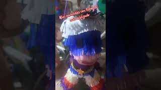 mini piñatas con tubos de carton