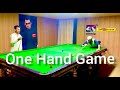 One handed snooker game played by Raja Ahsan with disable boy..