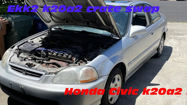 Honda Civic k20a2 ekk2 crate swap part 4
