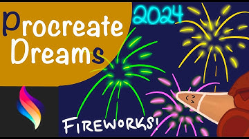 My Easy Firework Animation Process on iPad Pro