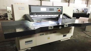 Fully Hydraulic Automatic Programmable Paper Cutting Machine. M- 08360540277