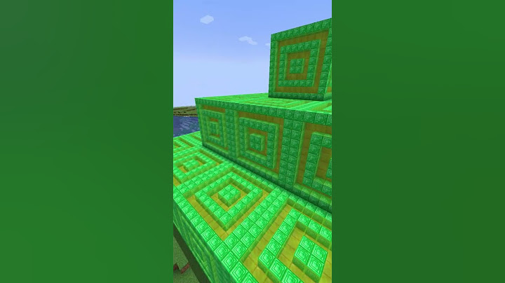 I built a giant emerald temple!