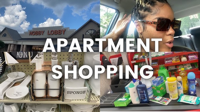 APARTMENT SHOPPING VLOG, GETTING ESSENTIALS FOR MY FIRST APARTMENT