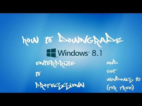 windows 8.1 enterprise คือ  New Update  How to downgrade Windows 8/8.1 Enterprise to Pro and get the free windows 10 upgrade