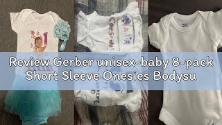 Review Gerber unisex-baby 8-pack Short Sleeve Onesies Bodysuits