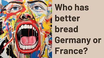 Kdo má lepší chléb Francie nebo Německo?