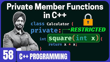 Private Member Functions in C++