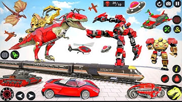 Dino Police Robot Car Transformer Game | Android Gameplay