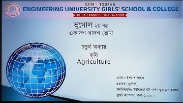 Class 11 & 12, Geography (Lecture 6), Chapter 4, Most. Ishrat Jahan