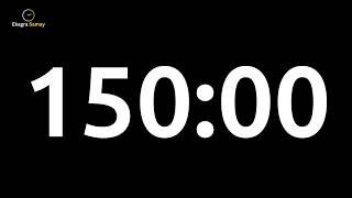 150 Minute Timer – No Alarm, No Sound | Silent Countdown Timer