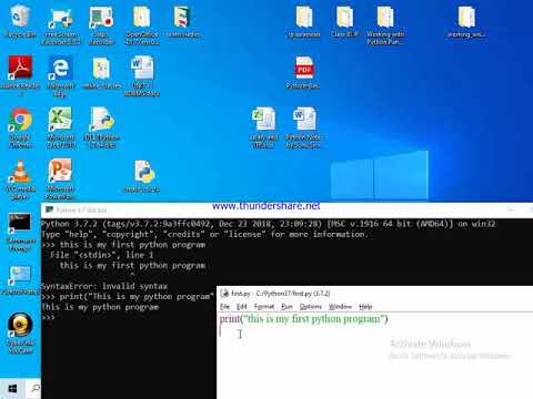 Python Interactive Script mode - YouTube