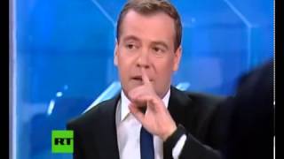 Интервью Дмитрия Медведева. За кадром (07.11.2012)