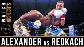 Alexander vs Redkach HIGHLIGHTS: June 1, 2018 - PBC on FS1