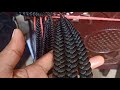 How I premade my feed-in cornrow braids for sew-in/ bandika lines/five strands
