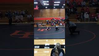 Ana’s 1st meet vs Crown Point Wrestler 11-30-22 Part 3 of 5 first win by trap 17-2 LaPorte Wrestling