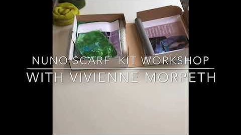 Nuno Felt Scarf Workshop with Vivienne Morpeth