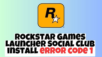 Rockstar Games Launcher Social Club install error code 1 (Easy fix)- 2023 ✅
