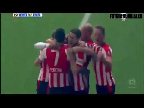 Gaston Pereiro Goal PSV Vs Feyenoord 1-0 [Eredivisie] 17/09/2017
