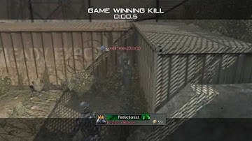 MW3 Throwing Knife Across Map Game Winning Kill