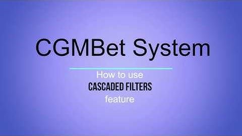CascadingFilters