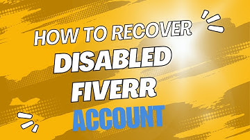 How to recover disabled Fiverr account