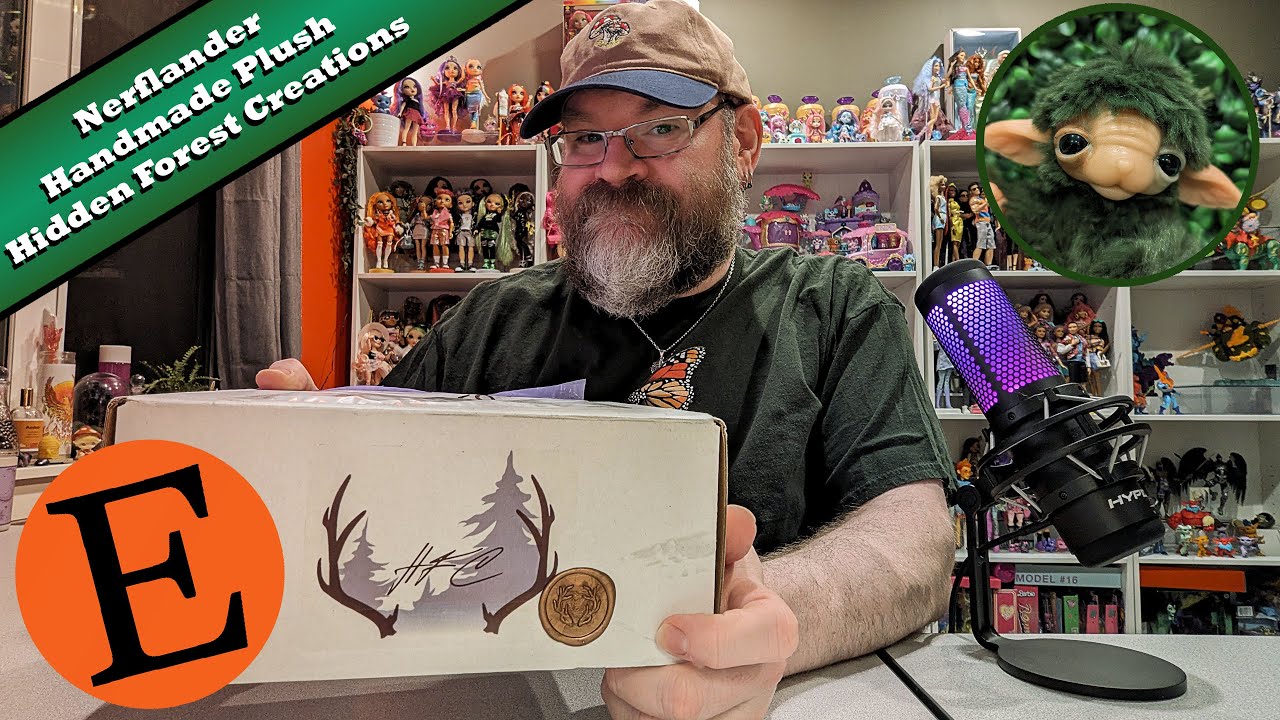 Handmade Plush Nerflander from Hidden Forest Creations on Etsy Unboxing & Review