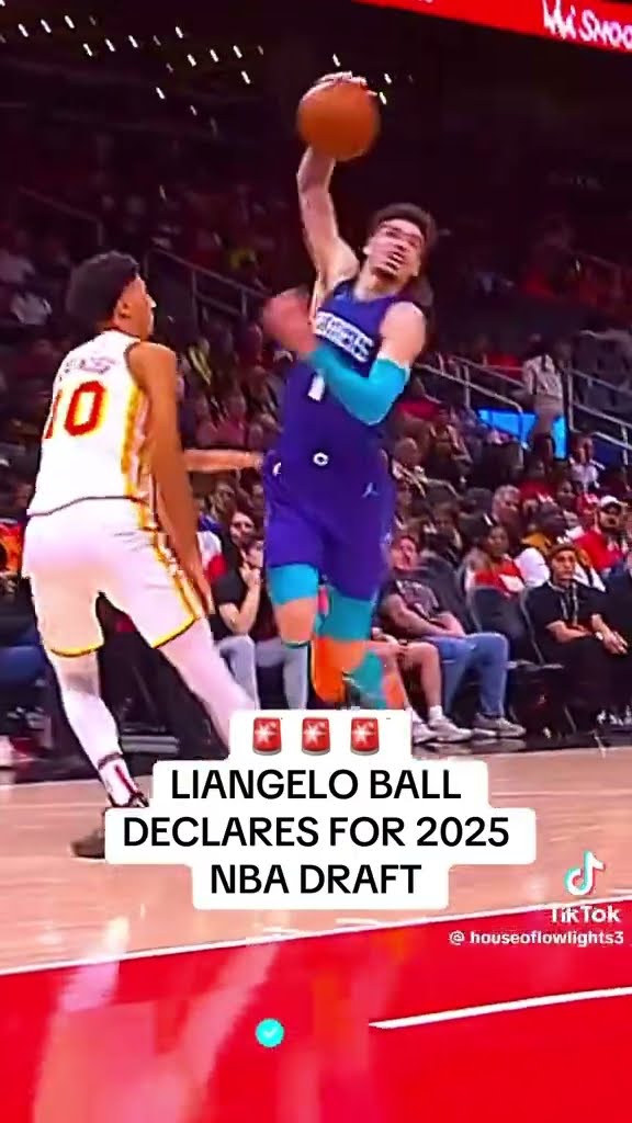 LIANGELO BALL DECLARES FOR 2025 NBA DRAFT #hoodnews #liangeloball #lameloball #trending #viralvideo