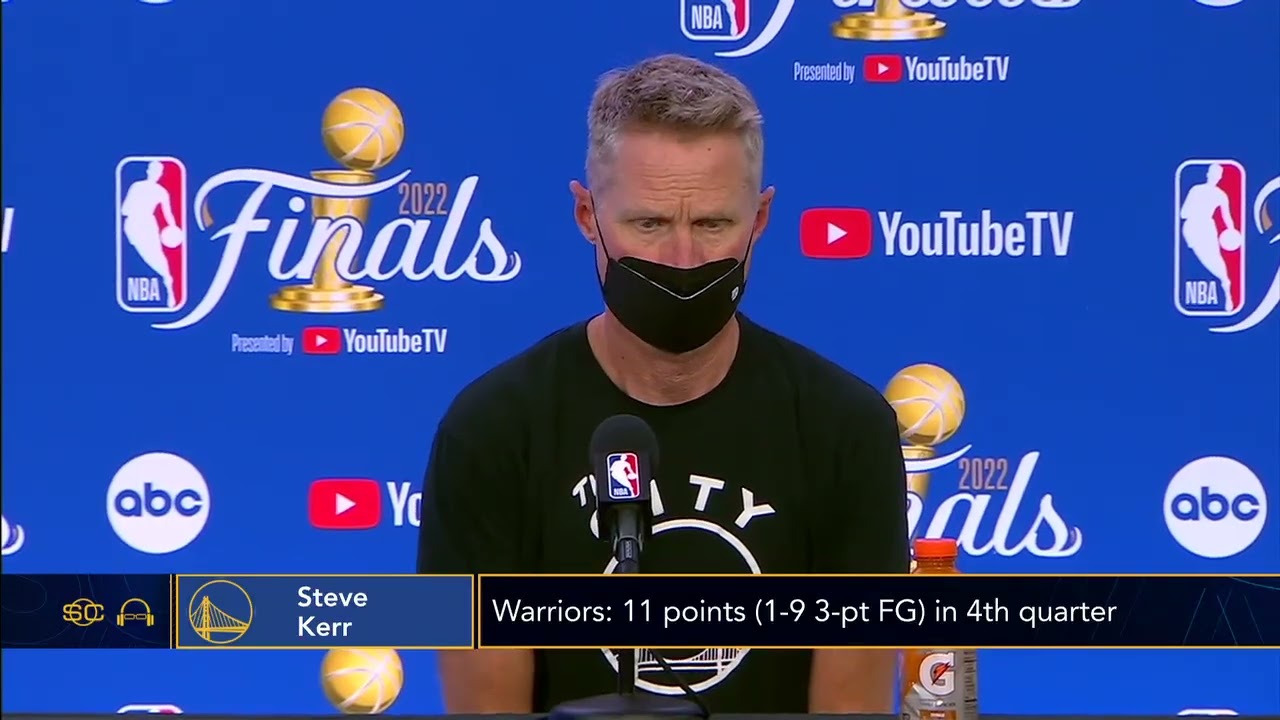 Steve Kerr: Steph Curry was not forced out of the game because of injury | 2022 NBA Finals
