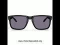 Oakley Holbrook XXL OO9487 948704 Sunglasses Woodgrain Polarized Deep Water 61mm  Matte Black Prizm