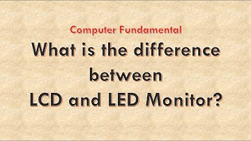What is the difference between LCD and LED Monitor | LCD and LED Monitor | #youtubevideo
