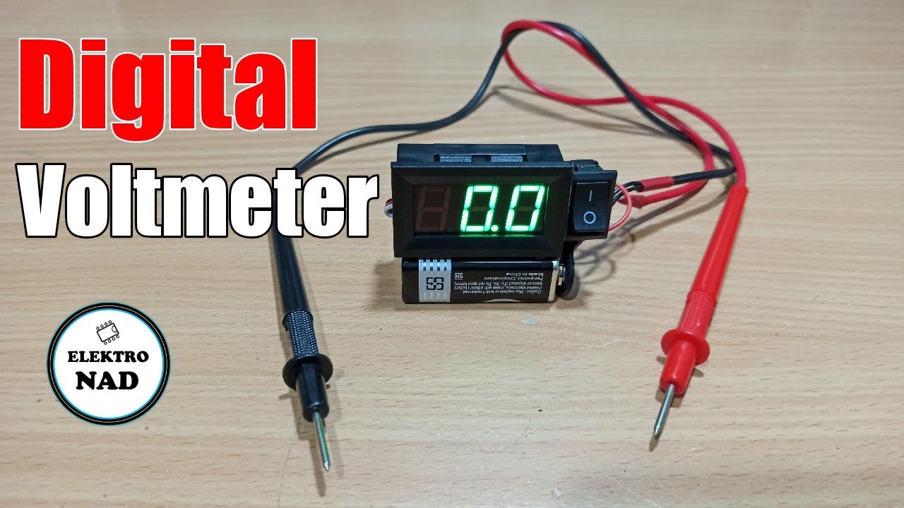 membuat alat ukur baterai / Aki dengan digital voltmeter