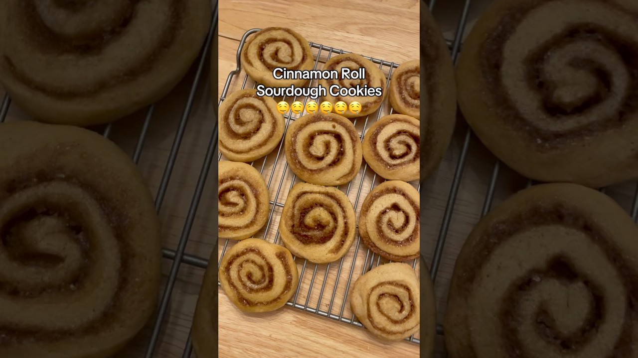 Cinnamon Roll Sourdough Cookies
