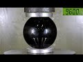 How Strong is a Giant Ball of Obsidian? Hydraulic Press Test!